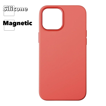 Силиконовый чехол для iPhone 12 Pro Max "Silicone Case" with MagSafe (Pink Citrus)
