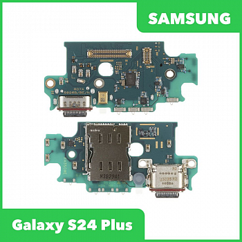 Системный разъем (разъем зарядки) для Samsung Galaxy S24+ SM-S921, микрофон