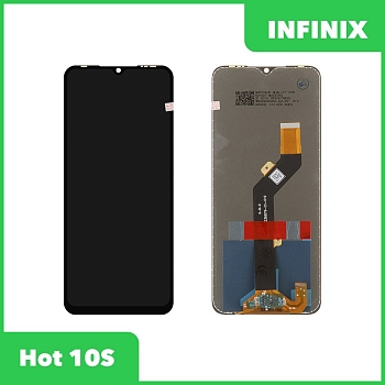 LCD дисплей для Infinix Hot 10S в сборе с тачскрином, 100% оригинал (черный)