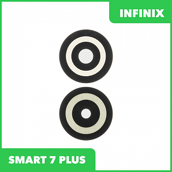 Стекло задней камеры для Infinix SMART 7 PLUS (черный)