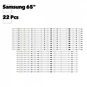 Светодиодная подсветка для телевизоров Samsung 65" UE65F 2013SVS65F (комплект 22 шт.)