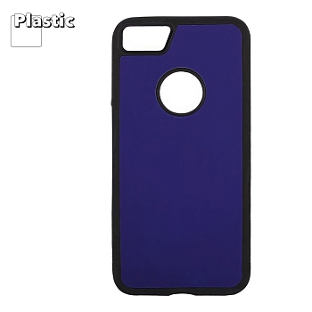 Защитная крышка "LP" для Apple iPhone 7, 8 "Термо-радуга" фиолетовая-розовая (европакет)