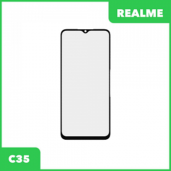 G+OCA PRO стекло для переклейки Realme C35 (RMX3511) (черный)
