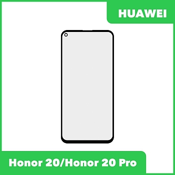 Стекло + OCA пленка для переклейки Huawei Honor 20 (YAL-L21), Honor 20 Pro (YAL-L41), черный