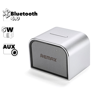 Bluetooth колонка Remax Desktop Speaker RB-M8 mini, серебряный
