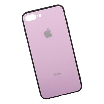 Защитная крышка для Apple iPhone 8 Plus, 7 Plus глянцевая защита от царапин, розовая (блистер)