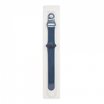 Ремешок для Apple Watch 38 мм/40 мм силиконовый (синий/midnight blue)