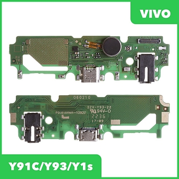 Системный разъем (разъем зарядки) для Vivo Y91C, Y93, Y1s, разъем гарнитуры, микрофон
