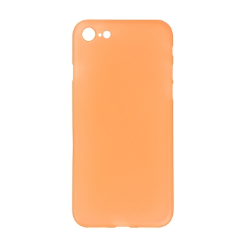 Защитная крышка для Apple iPhone 8, 7 (4, 7") матовый пластик 0, 4 мм, оранжевая (упаковка пакетик)