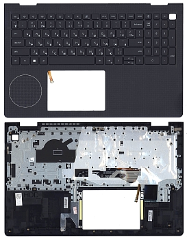 Клавиатура для ноутбука Dell Vostro 3515-5456, черная с подсветкой топ-панель