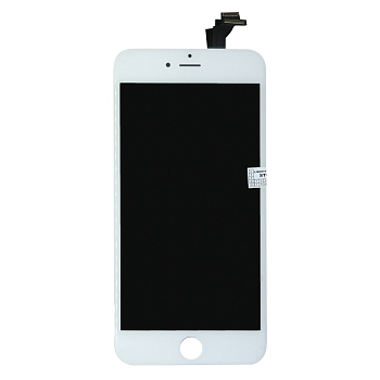 LCD Дисплей для Apple iPhone 6 Plus (с тачскрином и рамкой крепления) HQ, белый