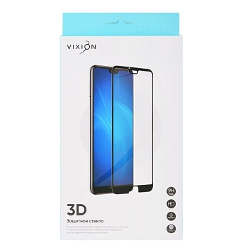 Защитное стекло 3D для Samsung Galaxy A70 2019 (A705F) черный (Vixion)