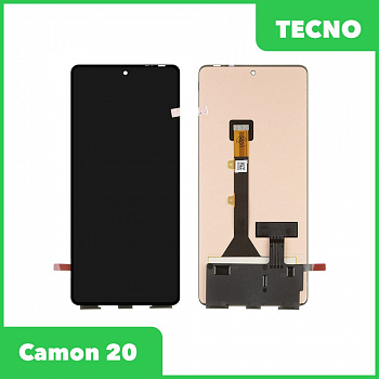 LCD дисплей для Tecno Camon 20 (CK6n) в сборе с тачскрином, 100% оригинал (черный)