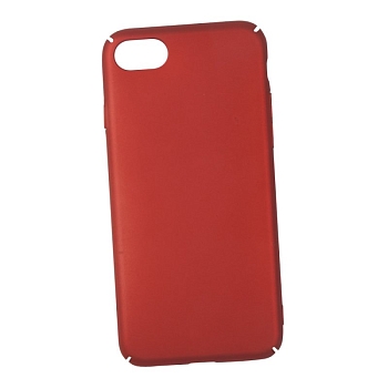 Защитная крышка "LP" для Apple iPhone SE 2020, 8, 7 ультратонкая Soft Touch, красная (коробка)