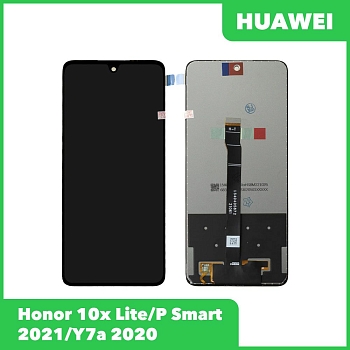LCD дисплей для Huawei Honor 10x Lite, P Smart 2021, Y7a 2020 в сборе с тачскрином, оригинал (черный)