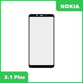 Стекло + OCA пленка для переклейки Nokia 3.1 Plus, черный
