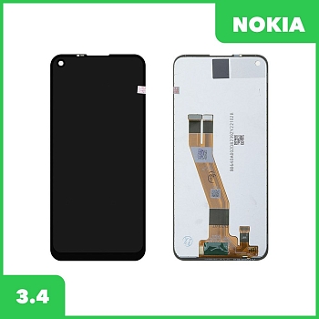 LCD дисплей для Nokia 3.4 (TA-1283) в сборе с тачскрином (черный) Premium Quality