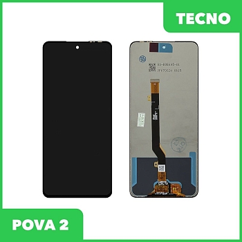 LCD дисплей для Tecno POVA 2 в сборе с тачскрином (черный)