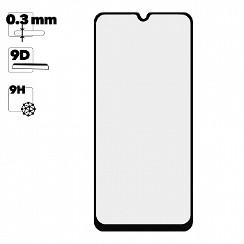 Защитное стекло для Samsung Galaxy A31 (A315F) Edge To Edge 9H Glass Shield 9D 0, 3 мм (желтая подложка)