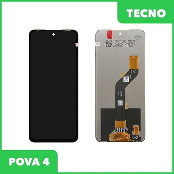 LCD дисплей для Tecno POVA 4, INF Hot 12 Play NFC, Hot 20/20 Play, Hot 12, Note 20i в сборе с тачскрином, 100% оригинал (черный)