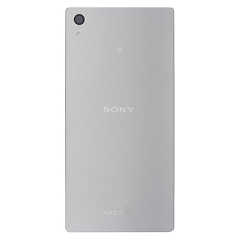 Задняя крышка корпуса для Sony Xperia Z5 Premium серебряная, (HIGH COPY)