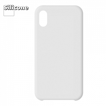 Силиконовый чехол для iPhone X, Xs "Silicone Case" (белый) 9.