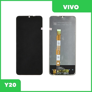 LCD дисплей для Vivo Y20 в сборе с тачскрином, черный