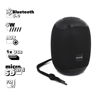 Bluetooth колонка Borofone BR6 Miraculous Sports Wireless Speaker, черный