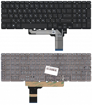 Клавиатура для ноутбука HP Victus 16-D, 16-E, черная