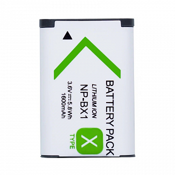 Аккумулятор NP-BX1 для фото и видеокамеры Sony Cyber-shot, 3.7В, 1600мАч