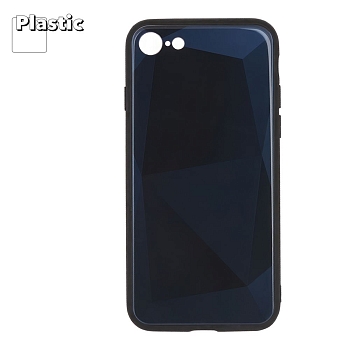 Защитная крышка "LP" для Apple iPhone 7, 8 "Diamond Glass Case", синий бриллиант (коробка)