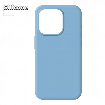 Силиконовый чехол для iPhone 15 Pro "Silicone Case" (Light Blue)