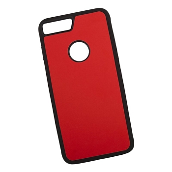 Защитная крышка "LP" для Apple iPhone 7 Plus, 8 Plus "Термо-радуга" оранжевая-желтая (европакет)