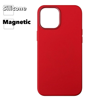 Силиконовый чехол для iPhone 12 Pro Max "Silicone Case" with MagSafe (RED)