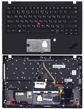 Клавиатура для ноутбука Lenovo ThinkPad X1 Carbon Gen 7 топкейс v.2