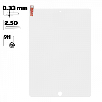 Защитное стекло для iPad (2017) 9,7" Tempered Glass 2,5D 0,33 мм 9H (ударопрочное)