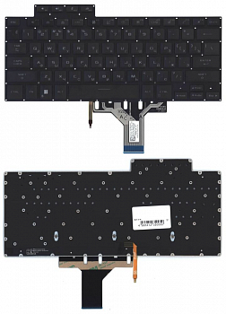 Клавиатура для ноутбука Asus Rog Flow x13 GV301QE, черная, с подсветкой