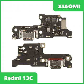 Системный разъем (разъем зарядки) для Xiaomi Redmi 13C, микрофон