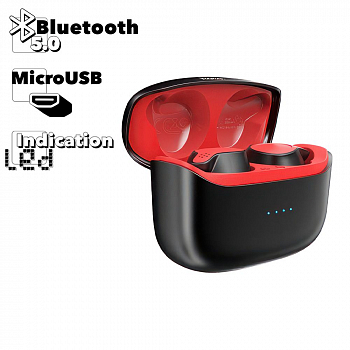 TWS Bluetooth гарнитура Hoco ES47 Shelly BT 5.0, вставная, черный