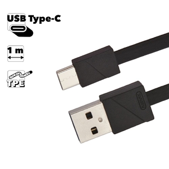 USB кабель Remax Blade Series Cable RC-105a USB Type-C, черный