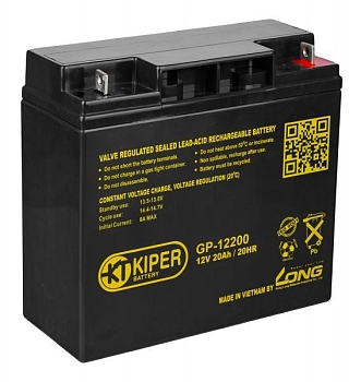 Аккумуляторная батарея Kiper GP-12200, 12В, 20Ач