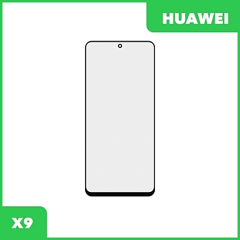 Стекло + OCA плёнка для переклейки Huawei X9 (черный)