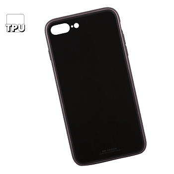 Чехол для Apple iPhone 8 Plus, 7 Plus WK-Berkin Series Case стекло, черный