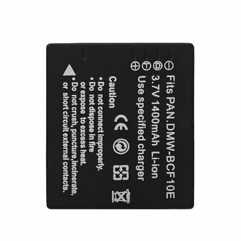 Аккумулятор DMW-BCF10E для фотоаппарата Panasonic Lumix DMC-F, 3.7В, 1400мАч