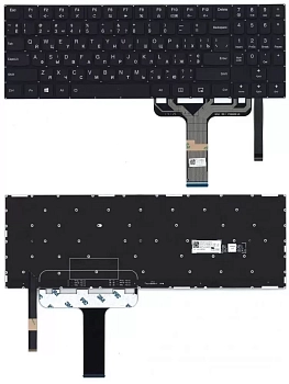 Клавиатура для ноутбука Lenovo Legion Y730-15ICH, черная с цветной подсветкой
