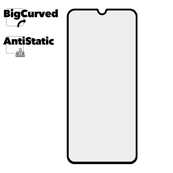 Защитное стекло для телефона Samsung Galaxy A50 Super max Anti-static big curved glass