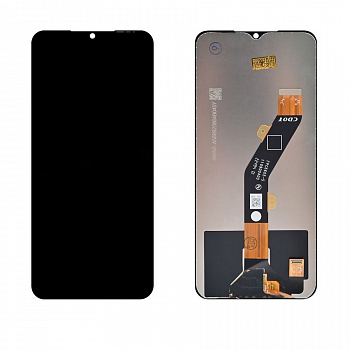Дисплей для Infinix Smart 7 Plus (X6517), Hot 30i, Tecno Pop 7 + тачскрин (черный) (100% LCD)
