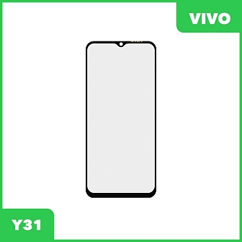 Стекло для переклейки дисплея Vivo Y31, черный