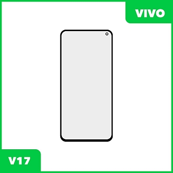 Стекло + OCA пленка для переклейки Vivo V17, черный