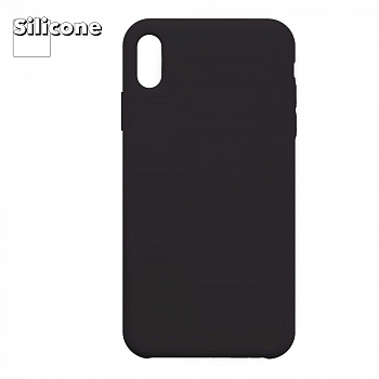 Силиконовый чехол для iPhone Xs Max "Silicone Case" (черный, блистер) 18
